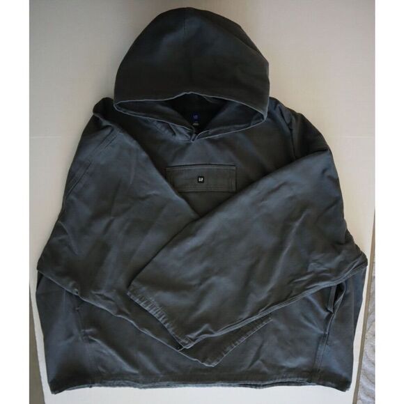 Yeezy GAP Engineered by Balenciaga Men's Sz L Dark Green Sateen Anorak - Picture 10 of 12